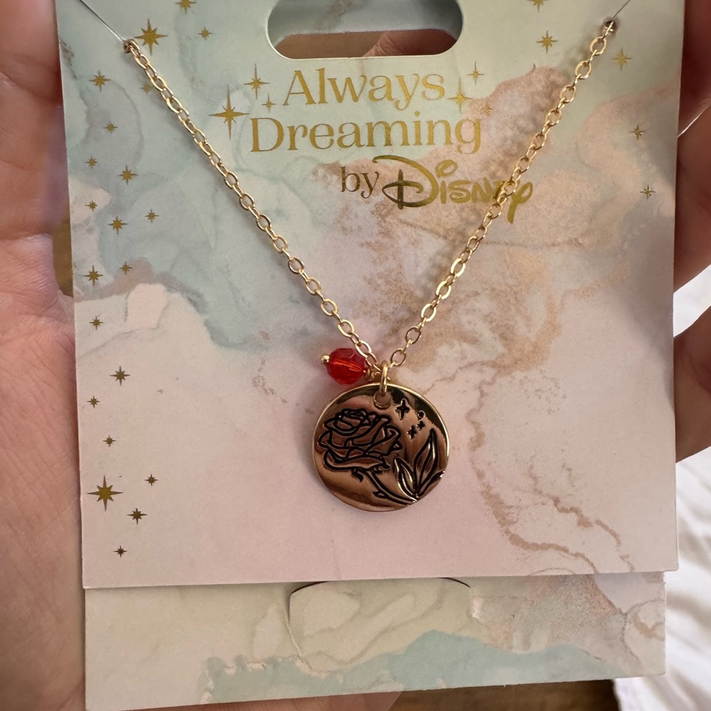 Disney Always Dreaming Enchanted Rose Necklace